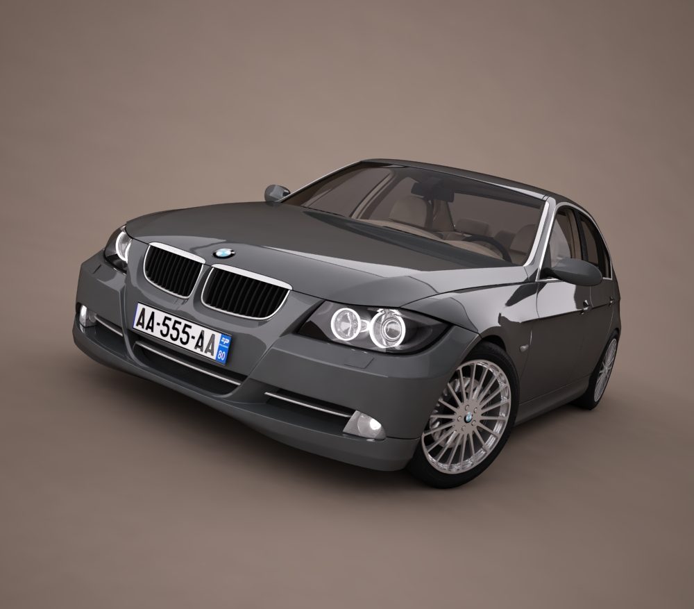 bmw series 3 tuning 3d model 3ds max png texture obj 128371