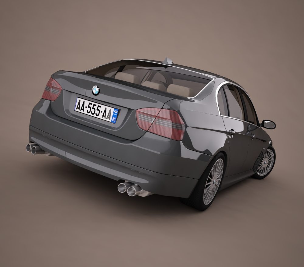 bmw series 3 tuning 3d model 3ds max png texture obj 128372