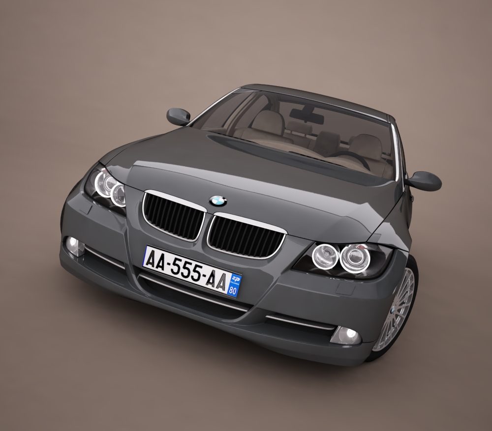 bmw series 3 tuning 3d model 3ds max png texture obj 128375