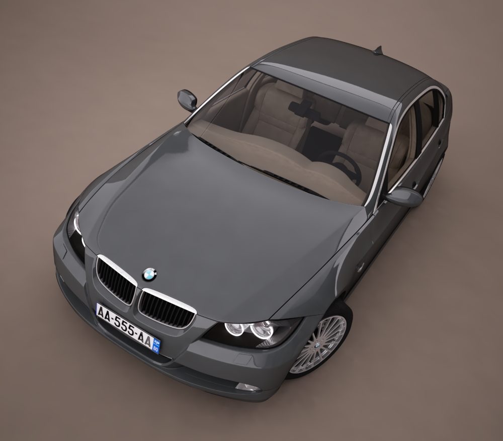bmw series 3 tuning 3d model 3ds max png texture obj 128377