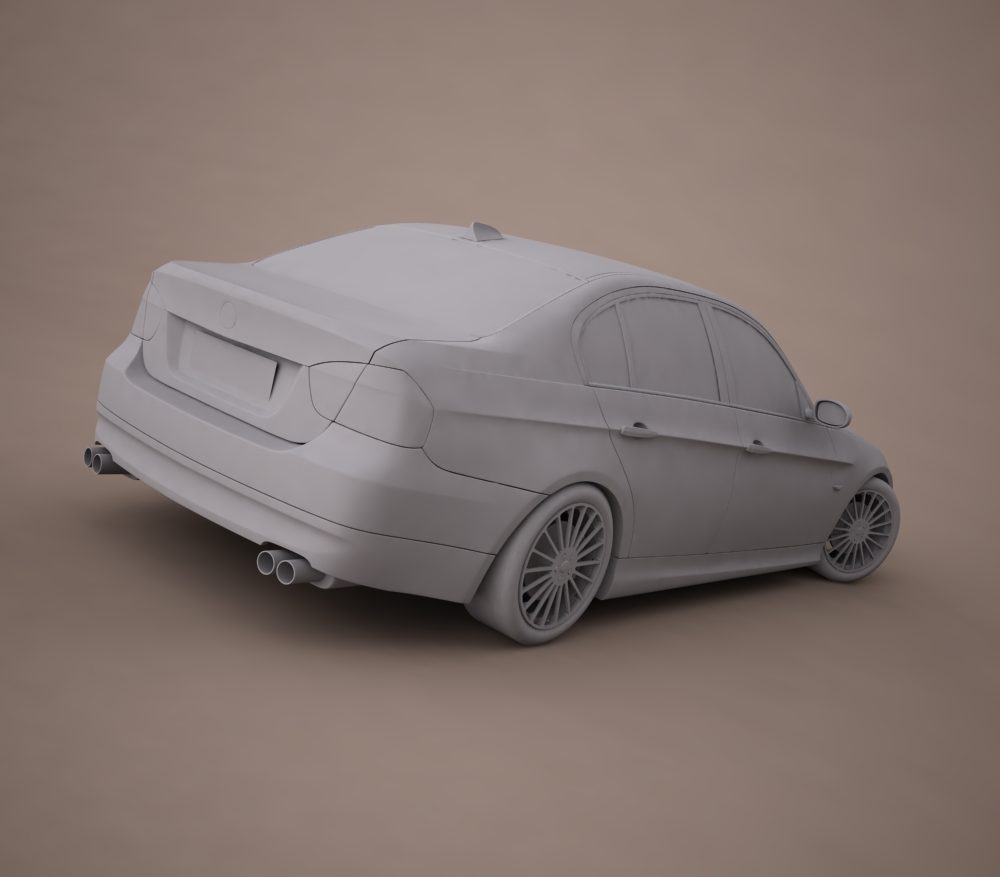 bmw series 3 tuning 3d model 3ds max png texture obj 128381