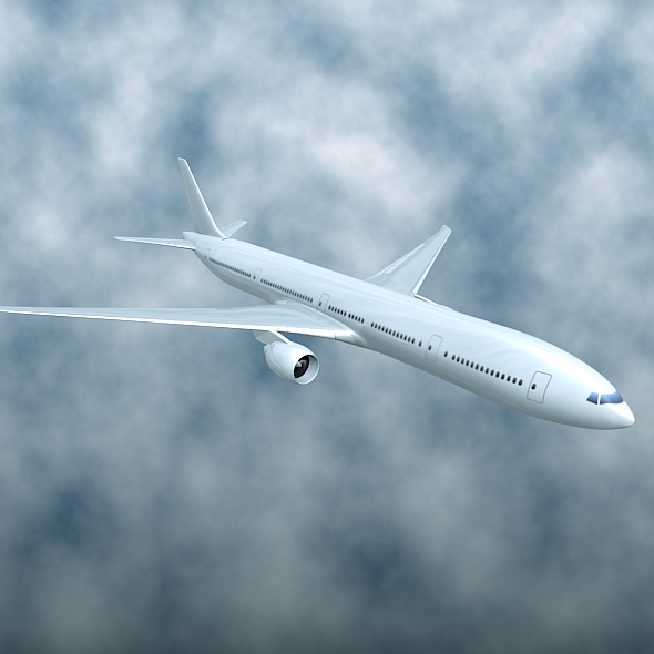 boeing 777-300 er commercial airliner 3d model 3ds fbx blend lwo obj 161589