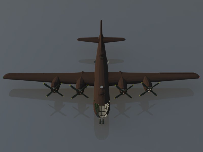 boeing b-29 3d model 3ds dxf dwg skp obj 163546