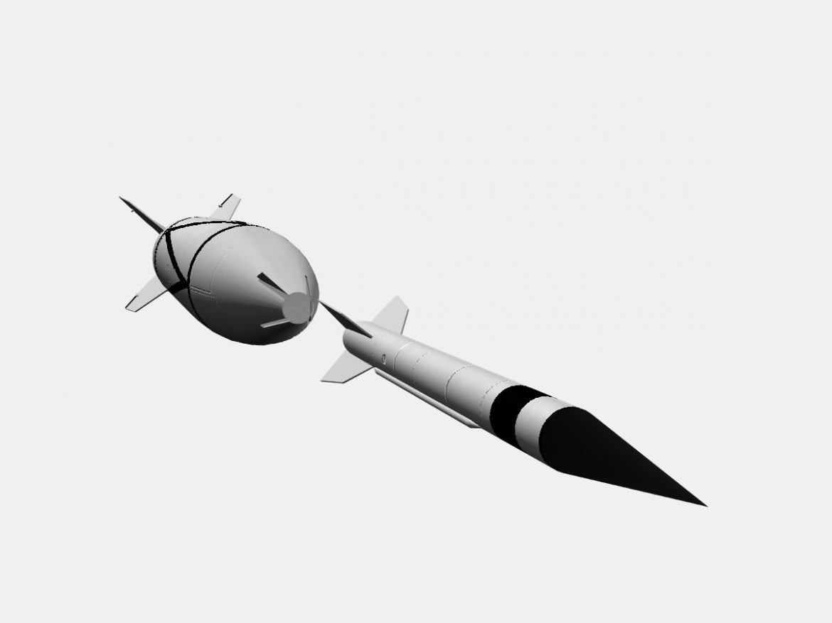 bumper wac – two stage sounding rocket 3d model 3ds dxf cob x obj 162850