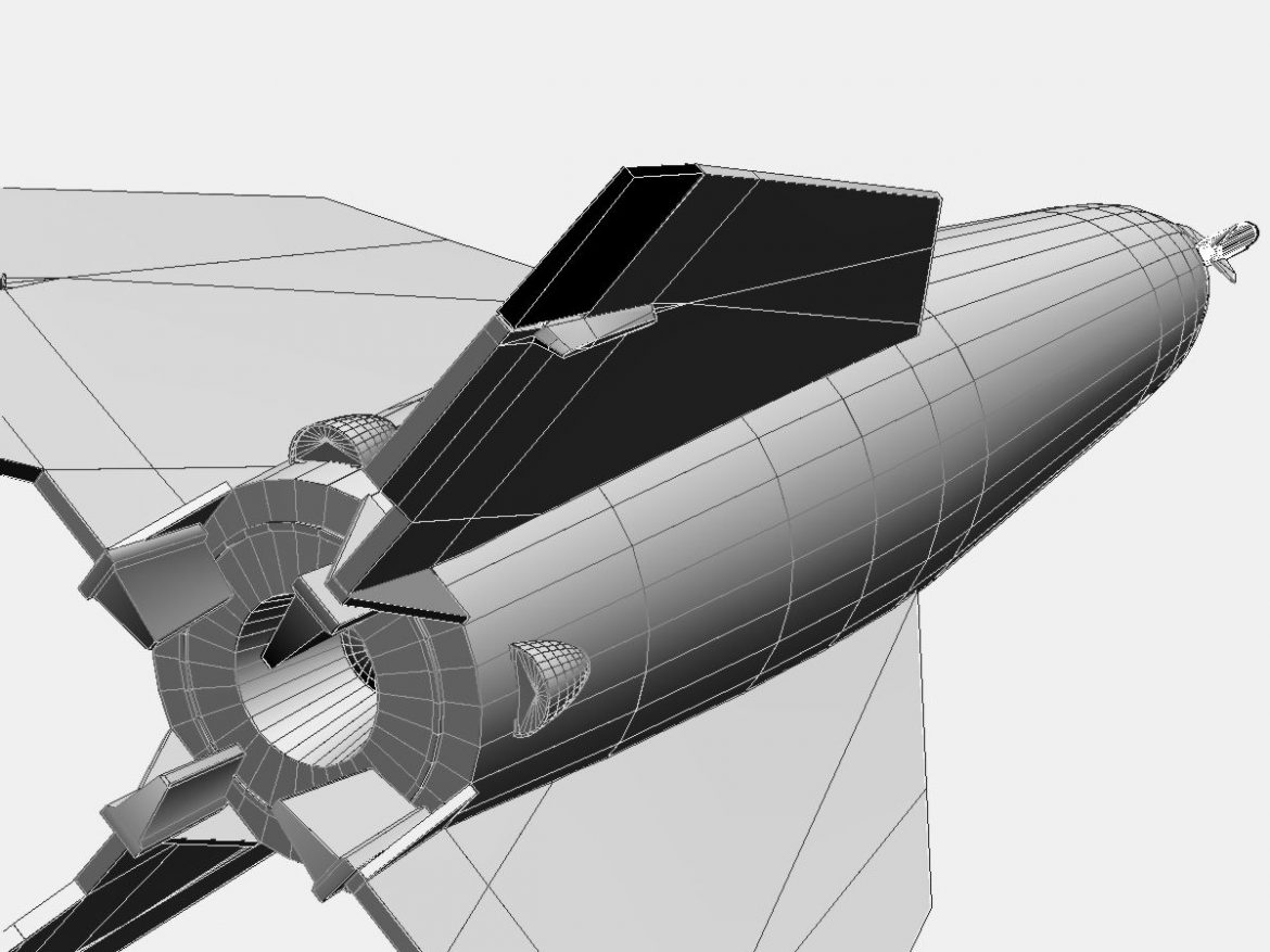 bumper wac – two stage sounding rocket 3d model 3ds dxf cob x obj 162863