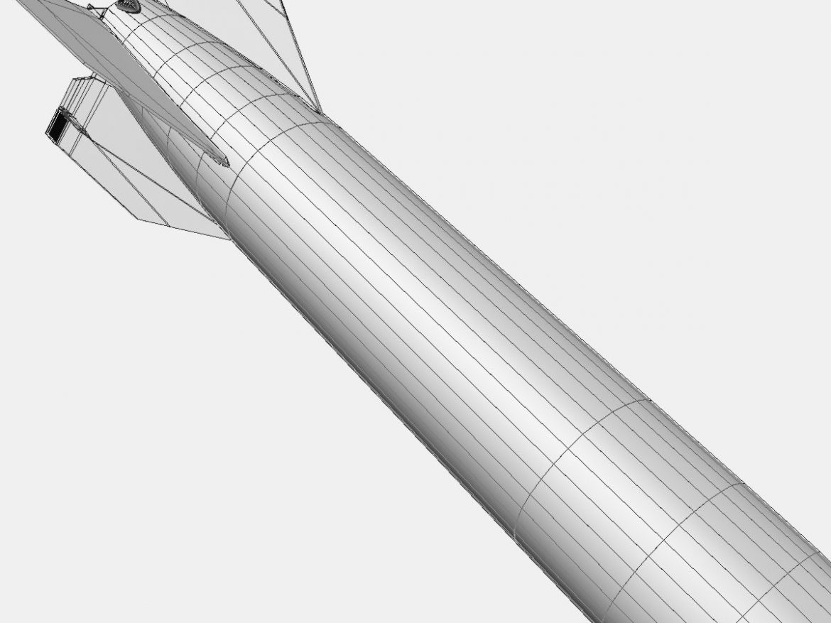 bumper wac – two stage sounding rocket 3d model 3ds dxf cob x obj 162864