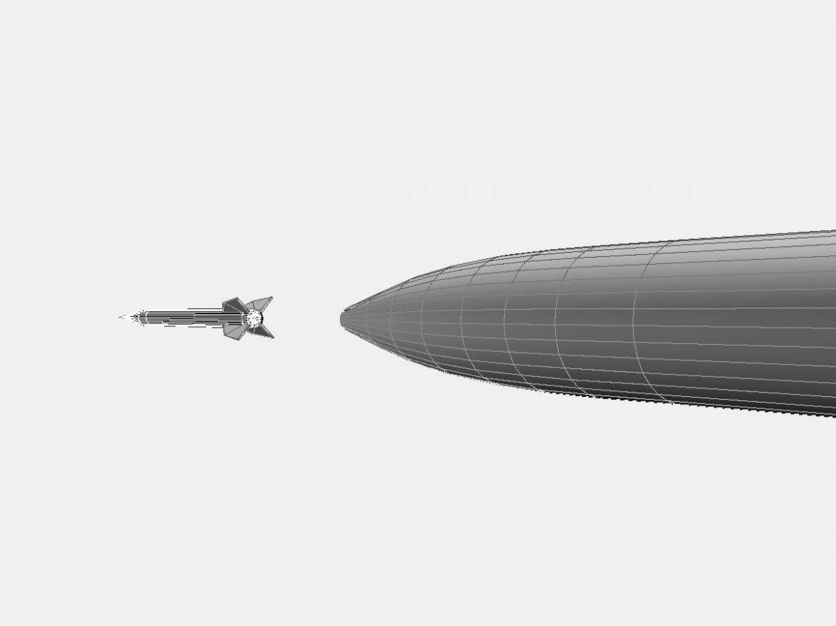 bumper wac – two stage sounding rocket 3d model 3ds dxf cob x obj 162868