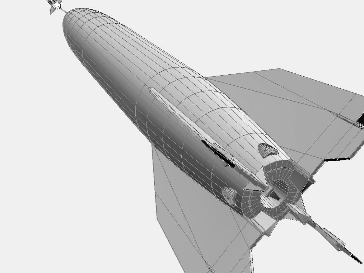 bumper wac – two stage sounding rocket 3d model 3ds dxf cob x obj 162869