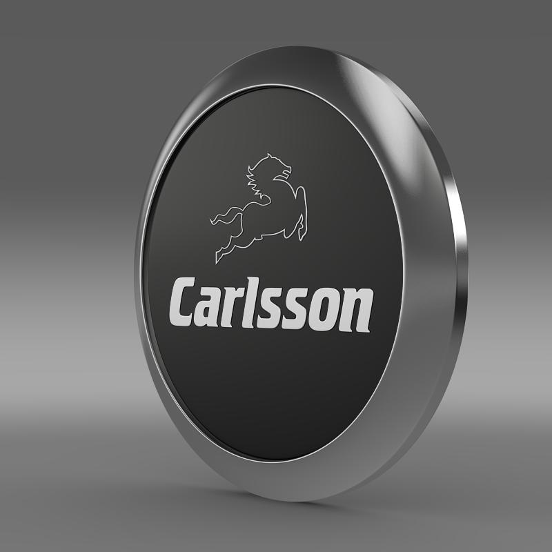 carlsson logo 3d model 3ds max fbx c4d lwo ma mb hrc xsi obj 155221