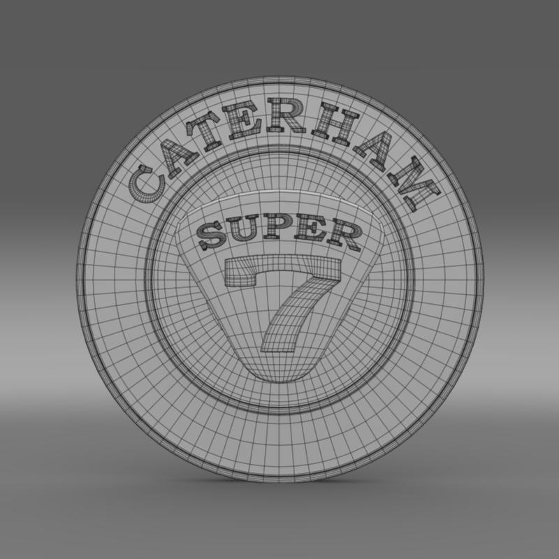 caterham logo 3d model 3ds max fbx c4d lwo ma mb hrc xsi obj 151307