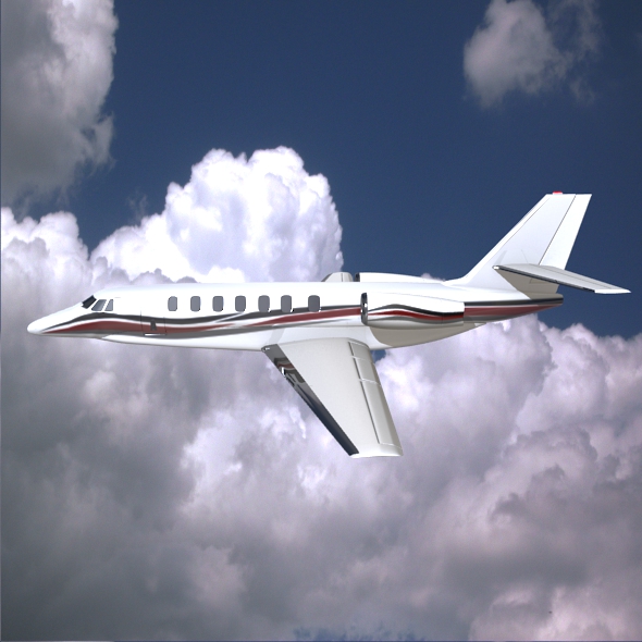 cessna citation sovereign business jet 3d model 3ds fbx blend  obj 156166