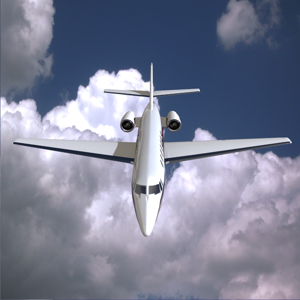 cessna citation sovereign business jet 3d model 3ds fbx blend  obj 156167