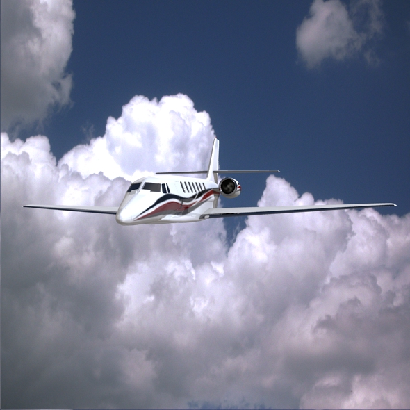cessna citation sovereign business jet 3d model 3ds fbx blend  obj 156168
