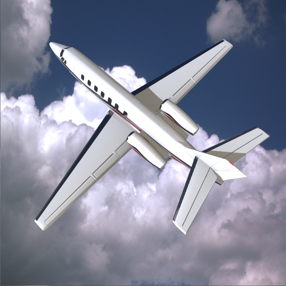 cessna citation sovereign business jet 3d model 3ds fbx blend  obj 156170