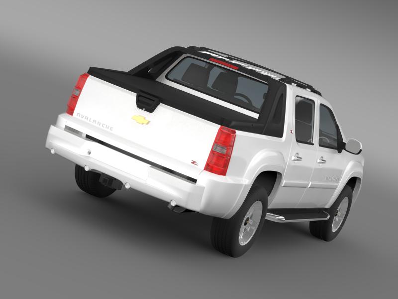 chevrolet avalanche z71 3d model 3ds max fbx c4d lwo ma mb hrc xsi obj 159754