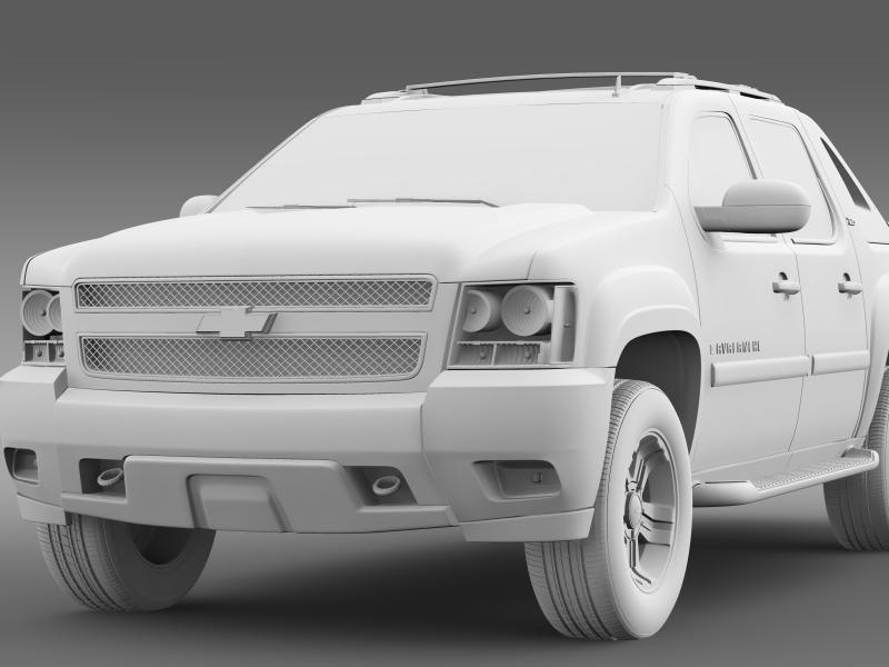 chevrolet avalanche z71 3d model 3ds max fbx c4d lwo ma mb hrc xsi obj 159769