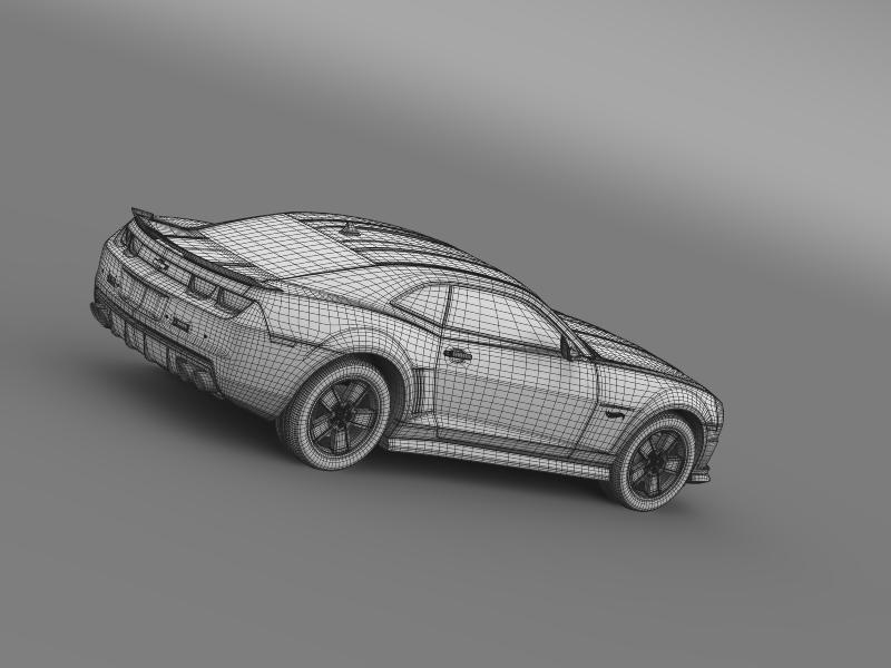 chevrolet camaro 2013 hot wheels 3d model 3ds max fbx c4d lwo ma mb hrc xsi obj 154391