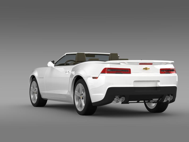 chevrolet camaro rs convertible 2014 3d model 3ds max fbx c4d lwo ma mb hrc xsi obj 160981