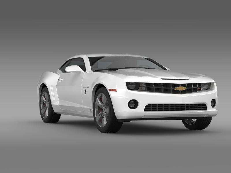 chevrolet camaro transformer 3d model 3ds max fbx c4d lwo ma mb hrc xsi obj 149018