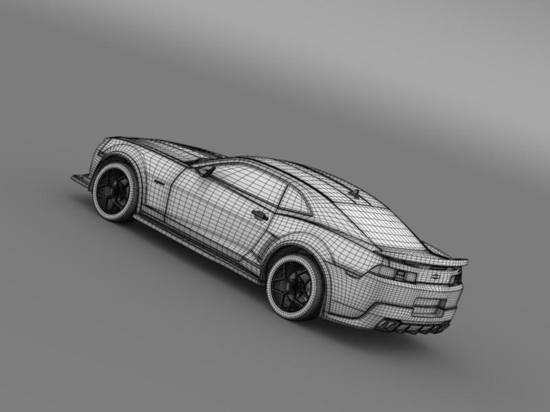 chevrolet camaro z28 2014 3d model 3ds max fbx c4d lwo ma mb hrc xsi obj 161875