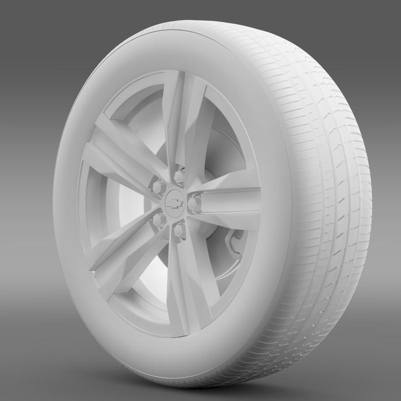 chevrolet camaro zl1 2012 wheel 3d model 3ds max fbx c4d lwo ma mb hrc xsi obj 141383