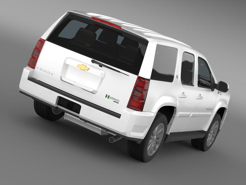 chevrolet tahoe hybrid 2012 3d model 3ds max fbx c4d lwo ma mb hrc xsi obj 149520