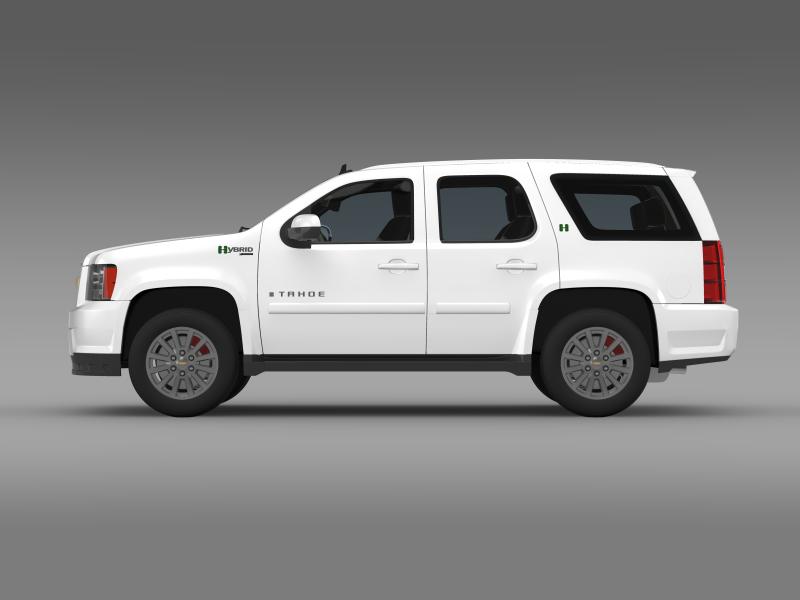 chevrolet tahoe hybrid 2012 3d model 3ds max fbx c4d lwo ma mb hrc xsi obj 149524
