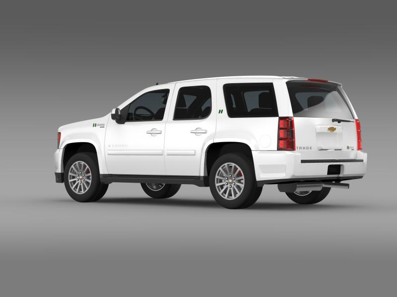 chevrolet tahoe hybrid 2012 3d model 3ds max fbx c4d lwo ma mb hrc xsi obj 149525