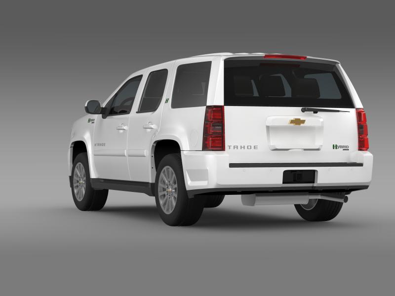 chevrolet tahoe hybrid 2012 3d model 3ds max fbx c4d lwo ma mb hrc xsi obj 149526