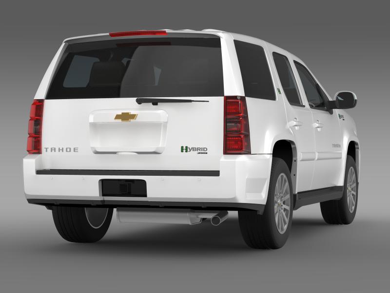 chevrolet tahoe hybrid 2012 3d model 3ds max fbx c4d lwo ma mb hrc xsi obj 149527