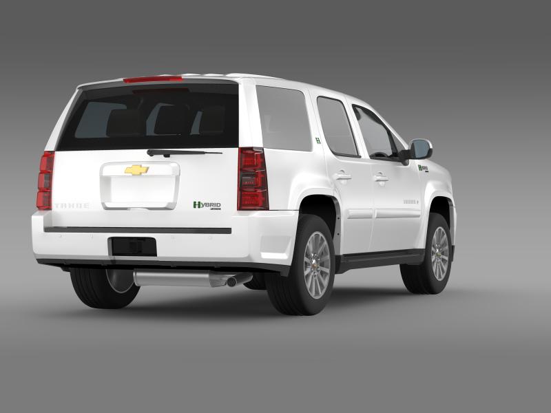 chevrolet tahoe hybrid 2012 3d model 3ds max fbx c4d lwo ma mb hrc xsi obj 149528