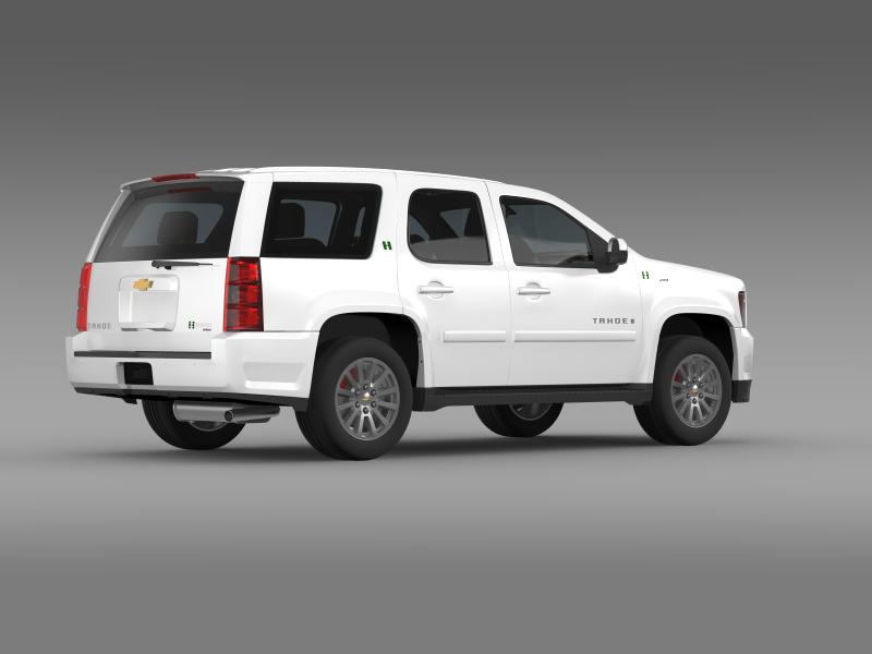 chevrolet tahoe hybrid 2012 3d model 3ds max fbx c4d lwo ma mb hrc xsi obj 149529