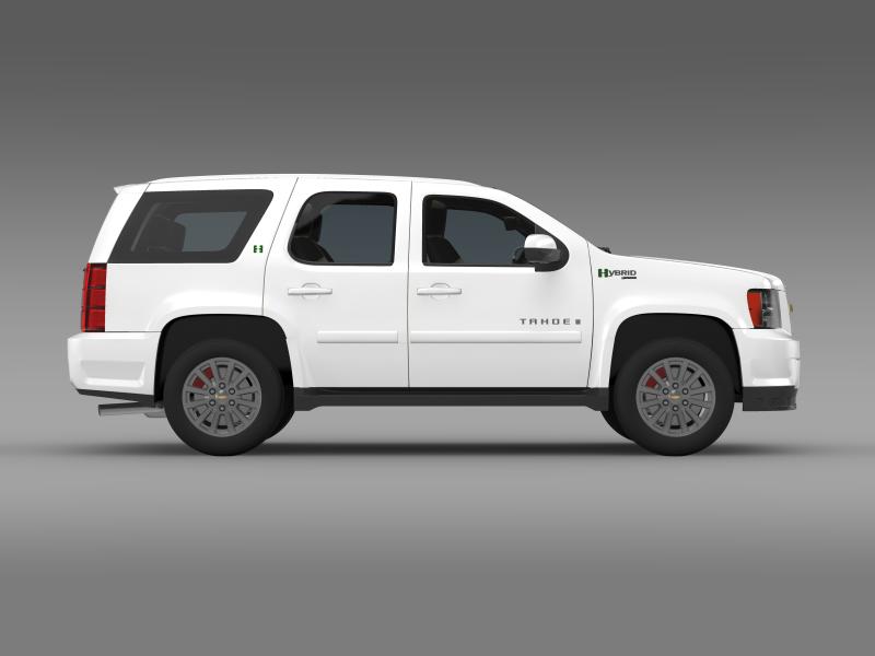 chevrolet tahoe hybrid 2012 3d model 3ds max fbx c4d lwo ma mb hrc xsi obj 149530
