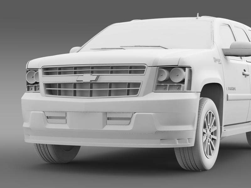 chevrolet tahoe hybrid 2012 3d model 3ds max fbx c4d lwo ma mb hrc xsi obj 149535