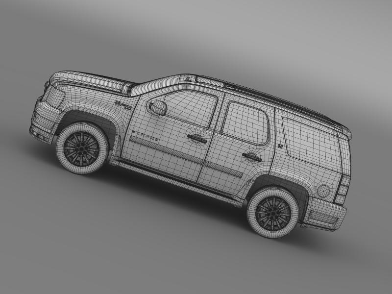 chevrolet tahoe hybrid 2012 3d model 3ds max fbx c4d lwo ma mb hrc xsi obj 149538