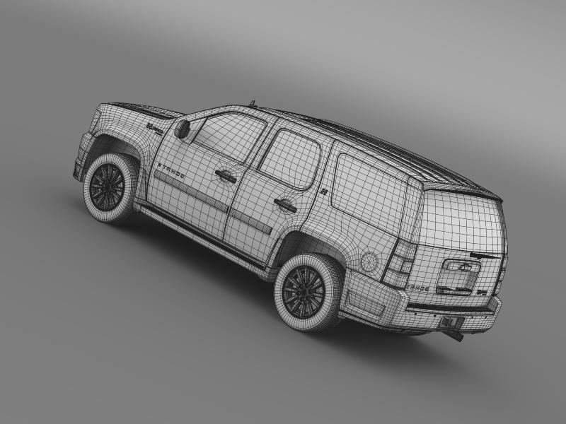 chevrolet tahoe hybrid 2012 3d model 3ds max fbx c4d lwo ma mb hrc xsi obj 149539