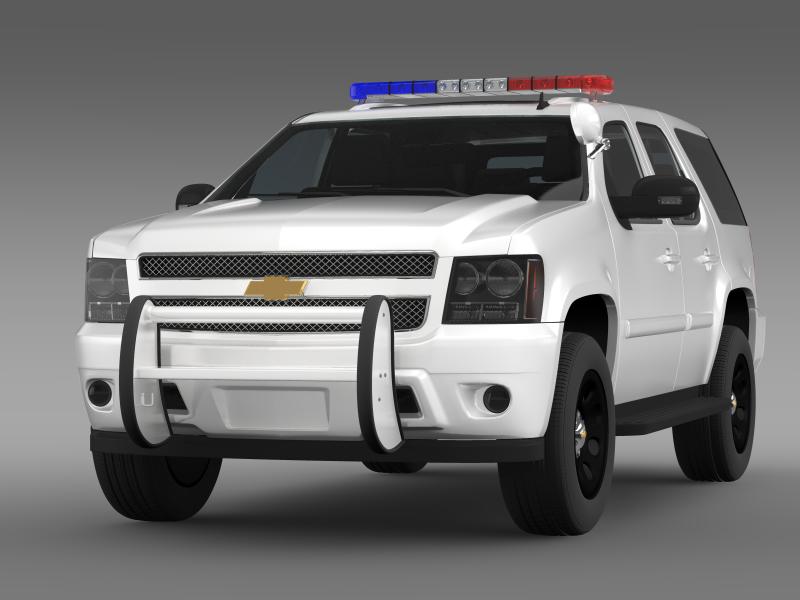 chevrolet tahoe police 3d model 3ds max fbx c4d lwo ma mb hrc xsi obj 159797