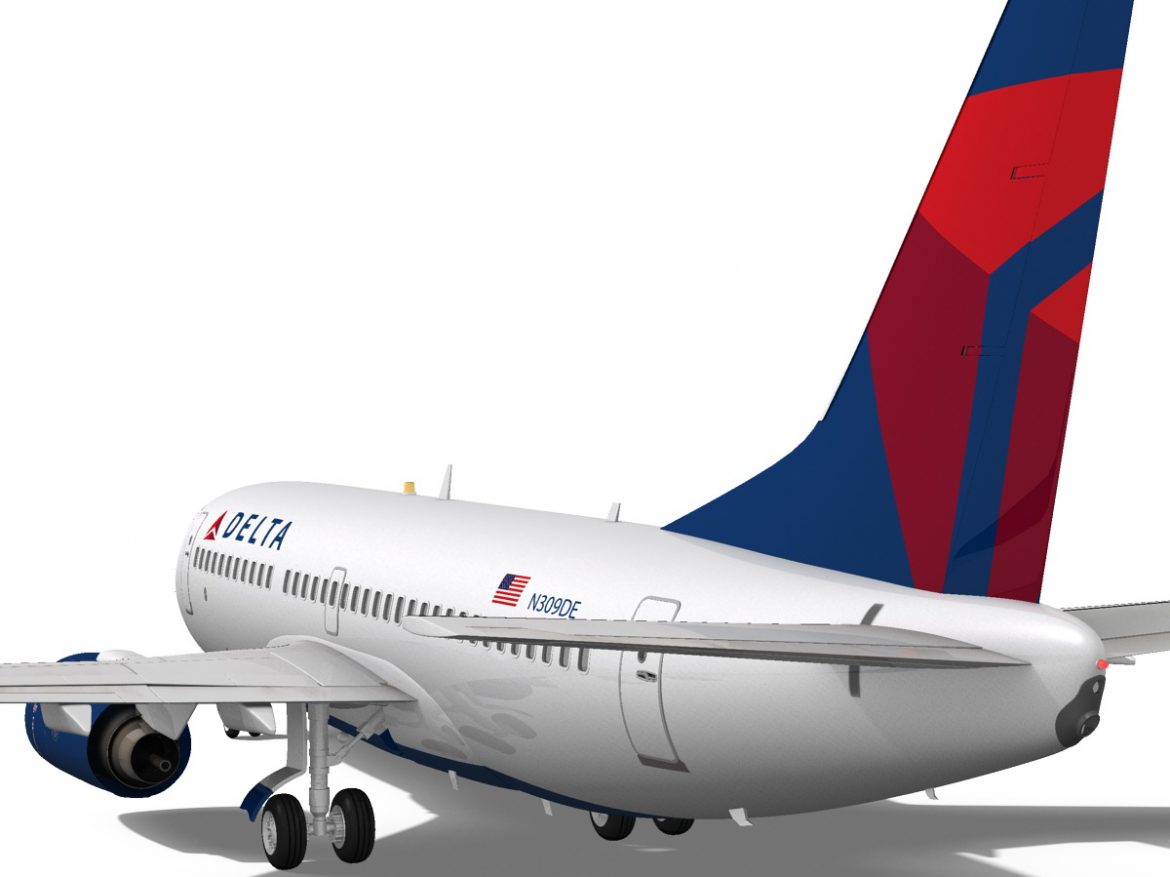 delta airlines boeing 737-700w 3d model max fbx c4d ma mb obj 120311