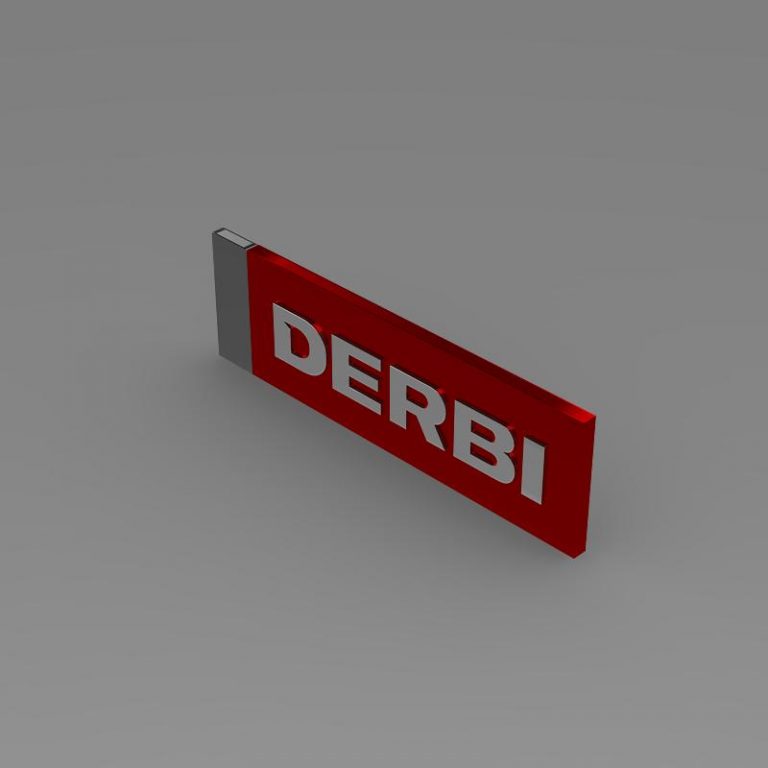Derbi 3d Logo 3D Model - FlatPyramid