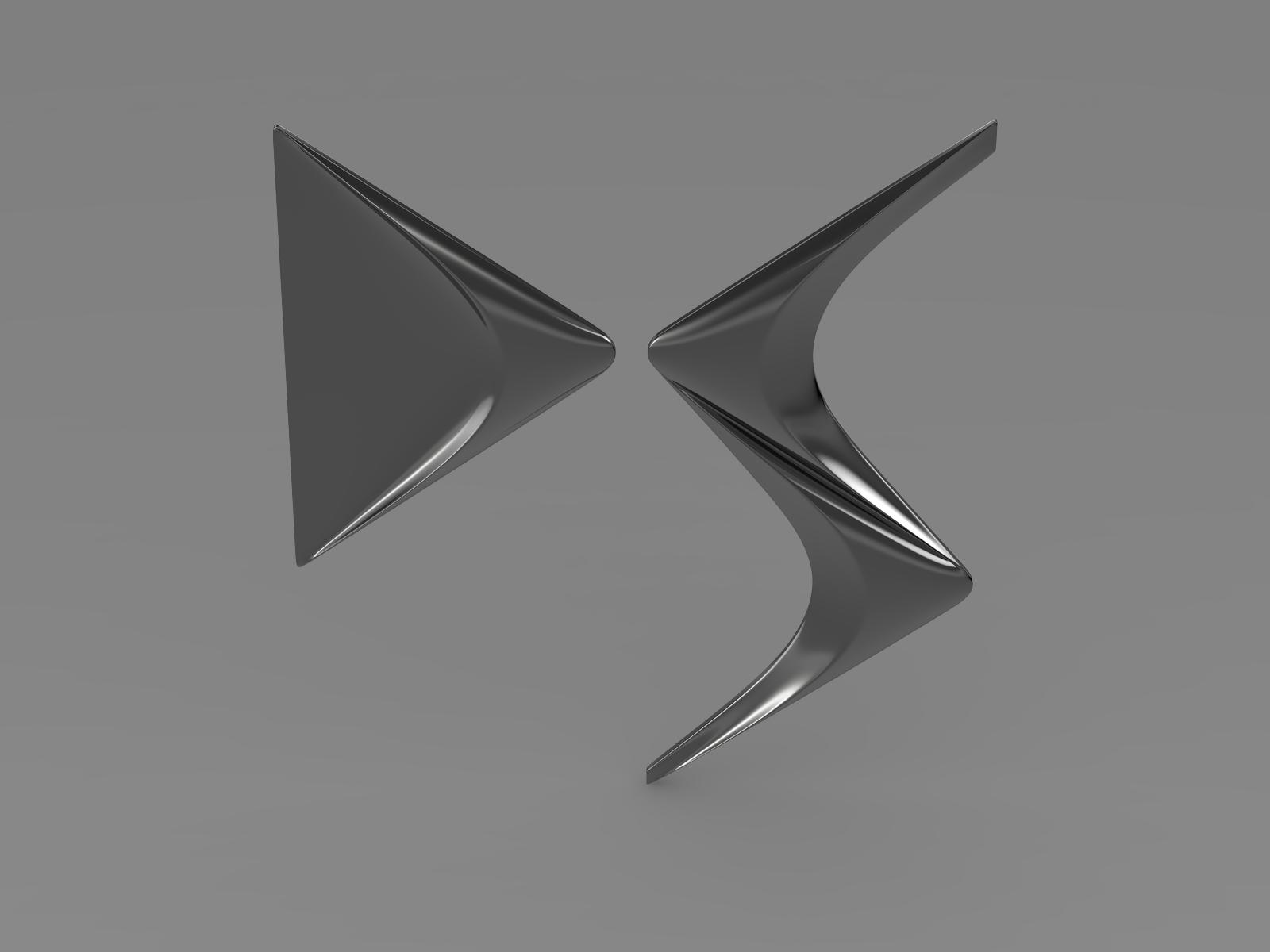 DS logo 3D Model - FlatPyramid