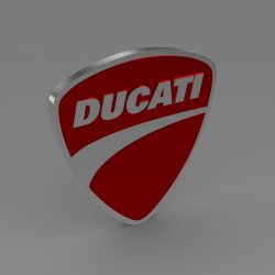 Ducati 3d Logo 3D Model - FlatPyramid