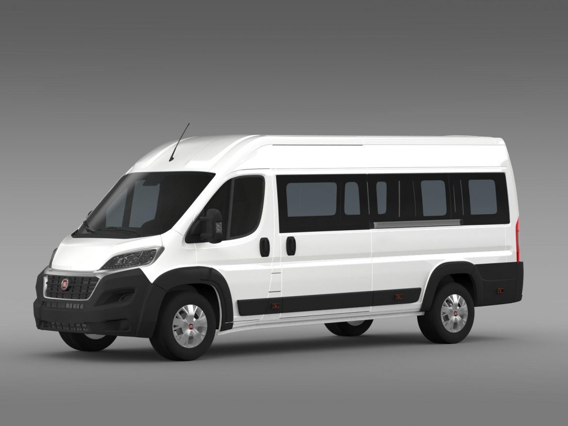 fiat ducato maxi minibus 2015 3d model 3ds max fbx c4d lwo ma mb hrc xsi obj 165877