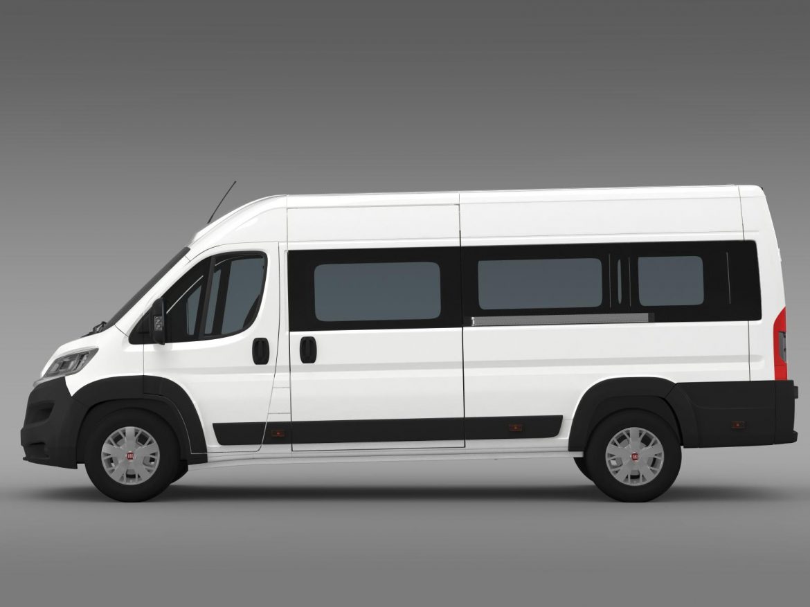 fiat ducato maxi minibus 2015 3d model 3ds max fbx c4d lwo ma mb hrc xsi obj 165878