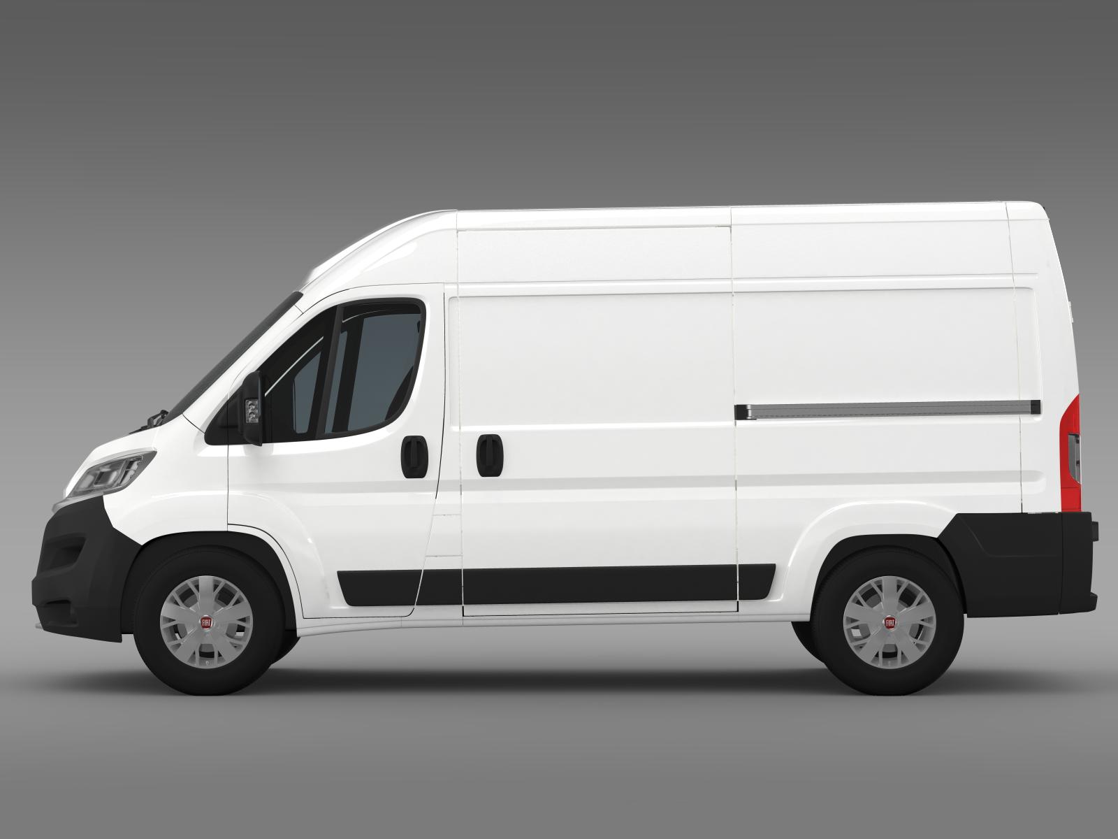 Fiat Ducato Van L2h2 2015 3d Model Flatpyramid