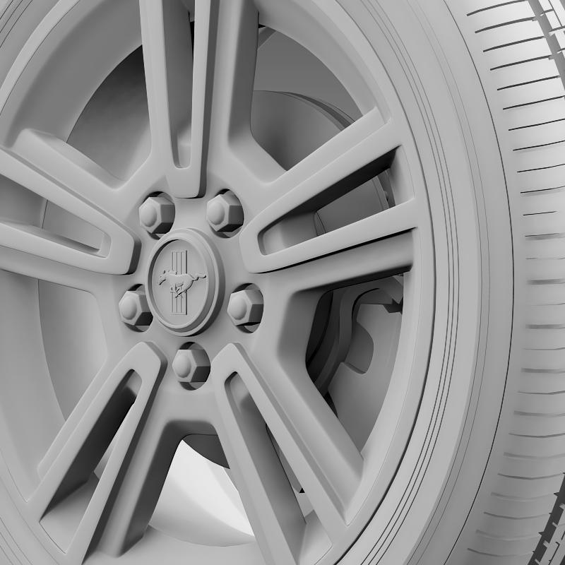 ford mustang 2013 wheel 3d model 3ds max fbx c4d lwo ma mb hrc xsi obj 138272