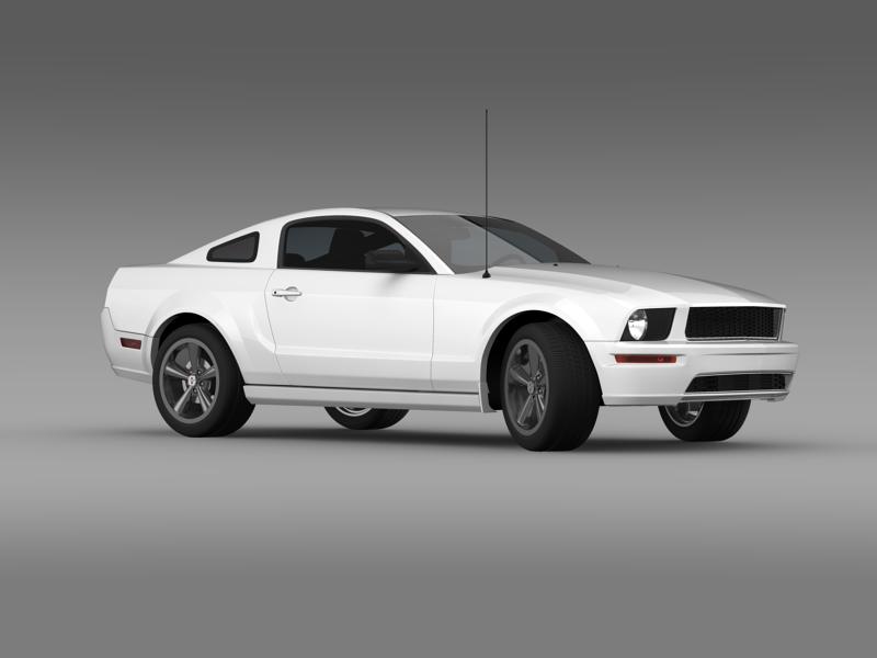ford mustang bullit 2008 3d model 3ds max fbx c4d lwo ma mb hrc xsi obj 143181
