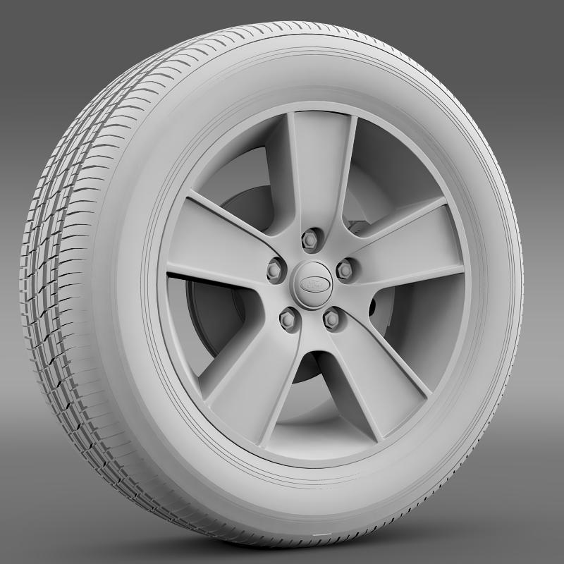 ford mustang gt convertible 2005 wheel 3d model 3ds max fbx c4d lwo ma mb hrc xsi obj 139667