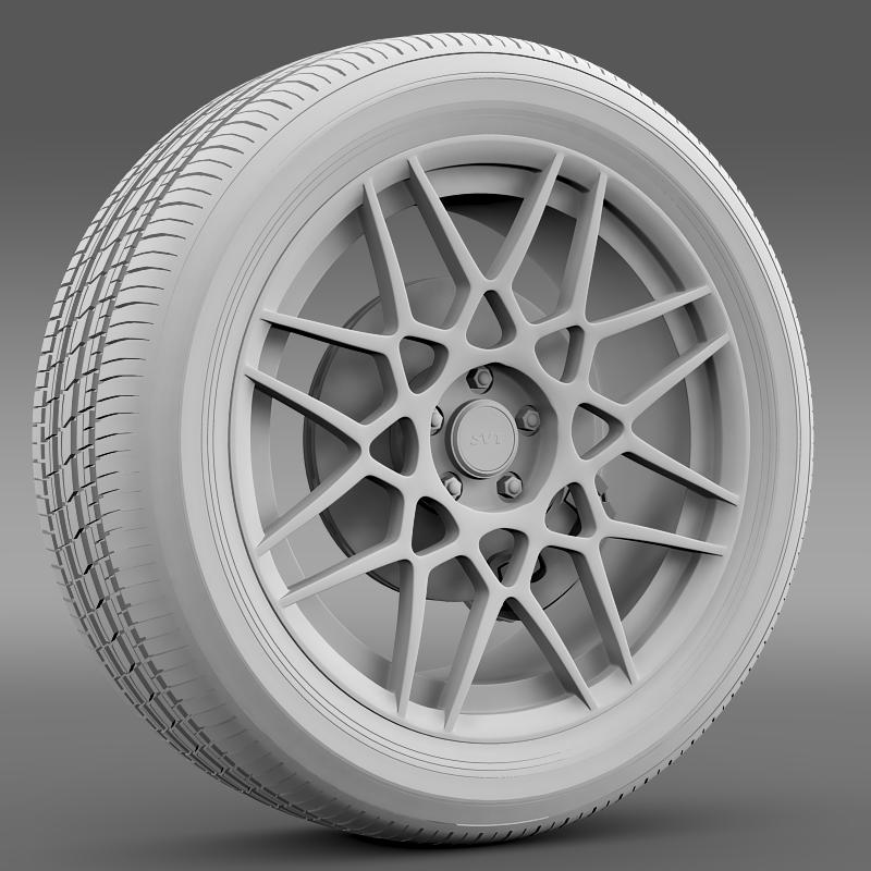 ford mustang shelby gt500 2013 wheel 3d model 3ds max fbx c4d lwo ma mb hrc xsi obj 139693