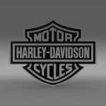 Harley Davidson 3d Logo 3d Model Flatpyramid