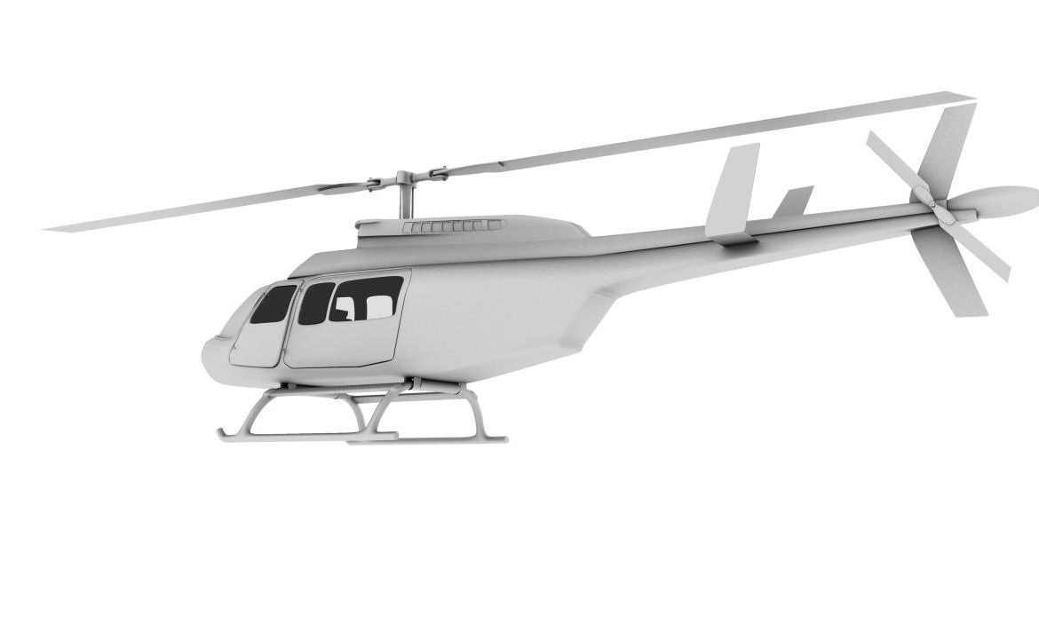 helicopter 3d model 129035